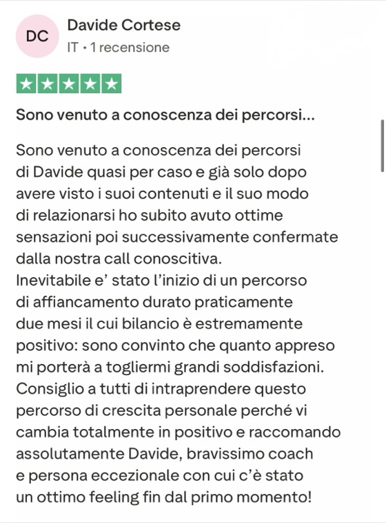 Recensione Trustpilot 5