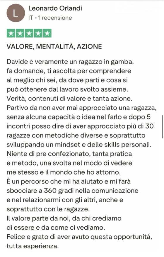 Recensione Trustpilot 3