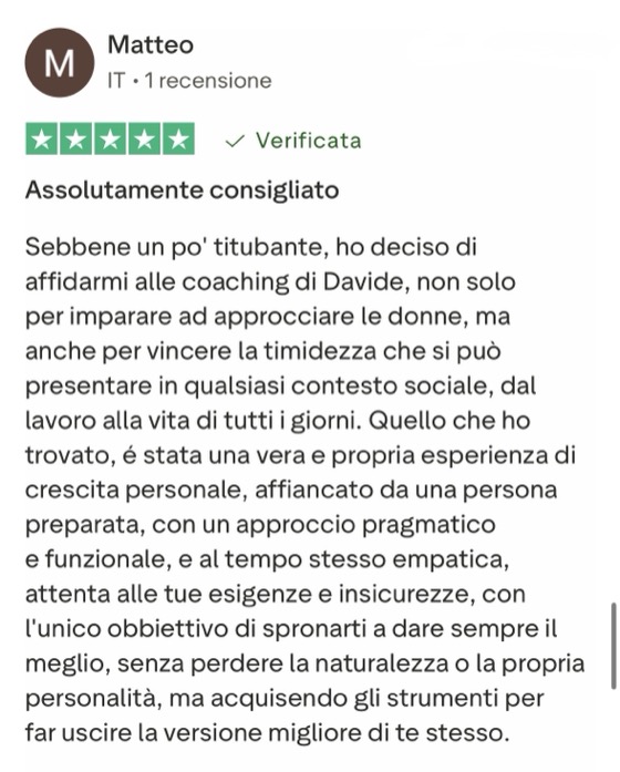 Recensione Trustpilot 4